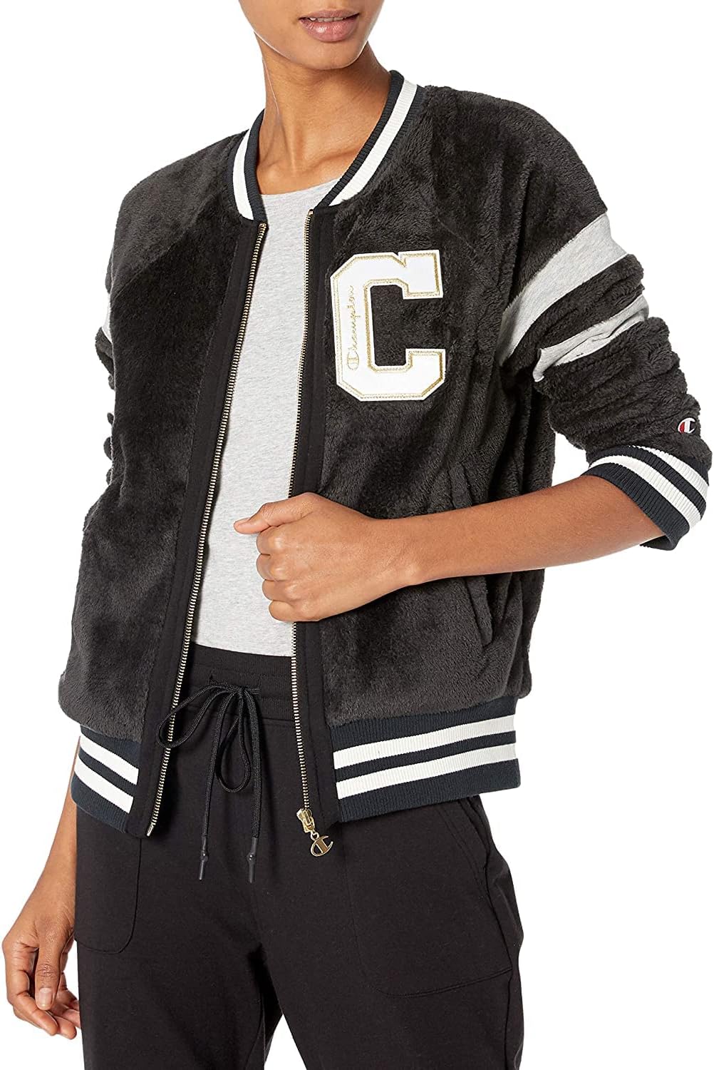 Super Fleece Faux Fur Jacket-Felt 