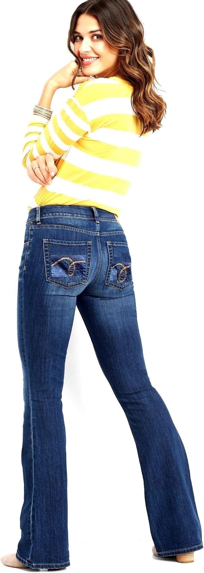Clash/Jack David/Sexy Couture Women's Bootcut/Skinny Denim Jeans Stretch Blue, 7