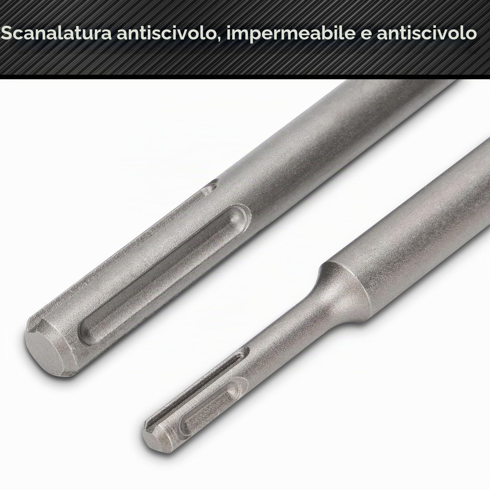 9 seghe a tazza per calcestruzzo con codolo, 30 mm, 40 mm, 65 mm, 80 mm, 100 mm, set di seghe a tazza per calcestruzzo precisi e senza sforzo per lavoratori edili, case