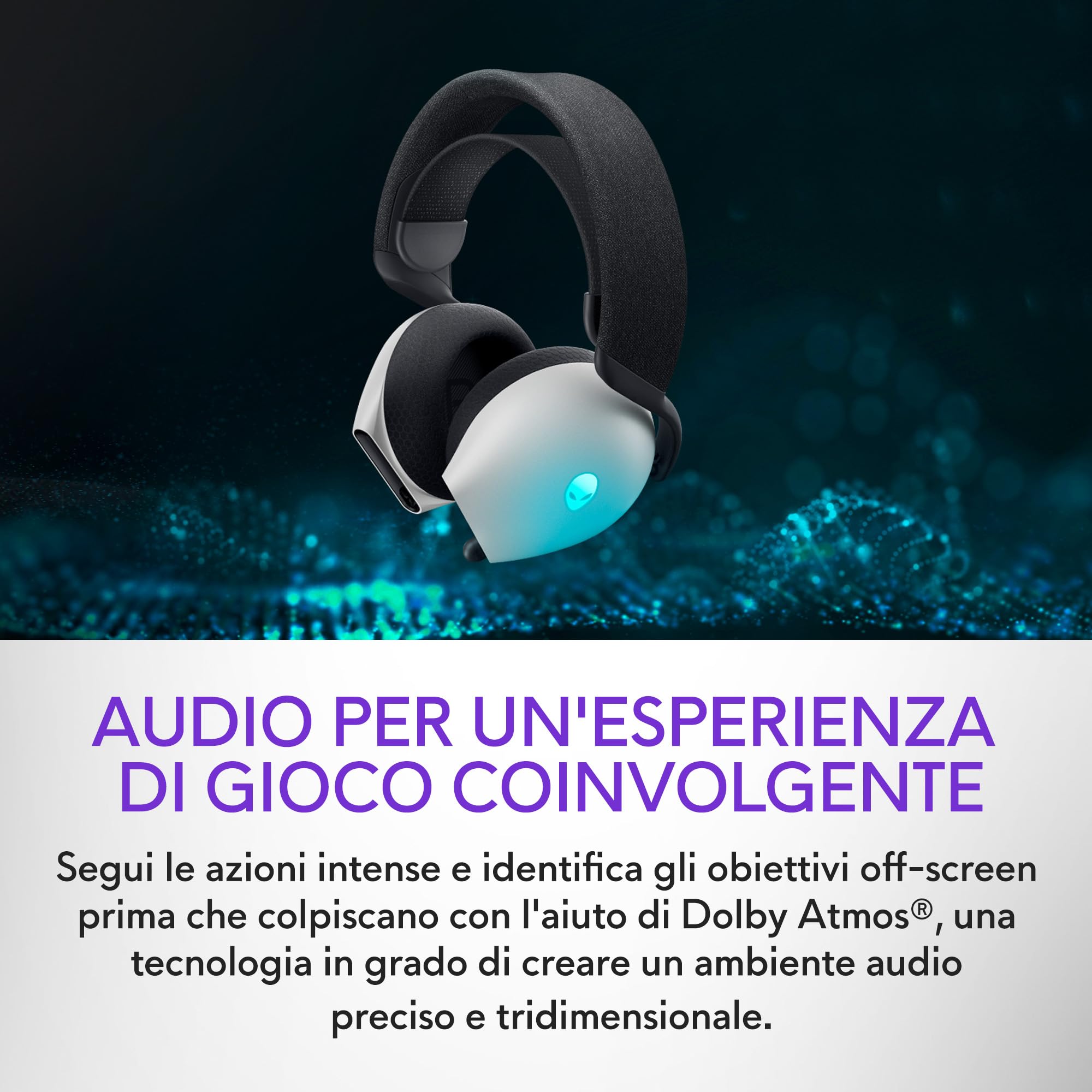 Cuffie Alienware dual-mode senza fili per il gaming - AW720H