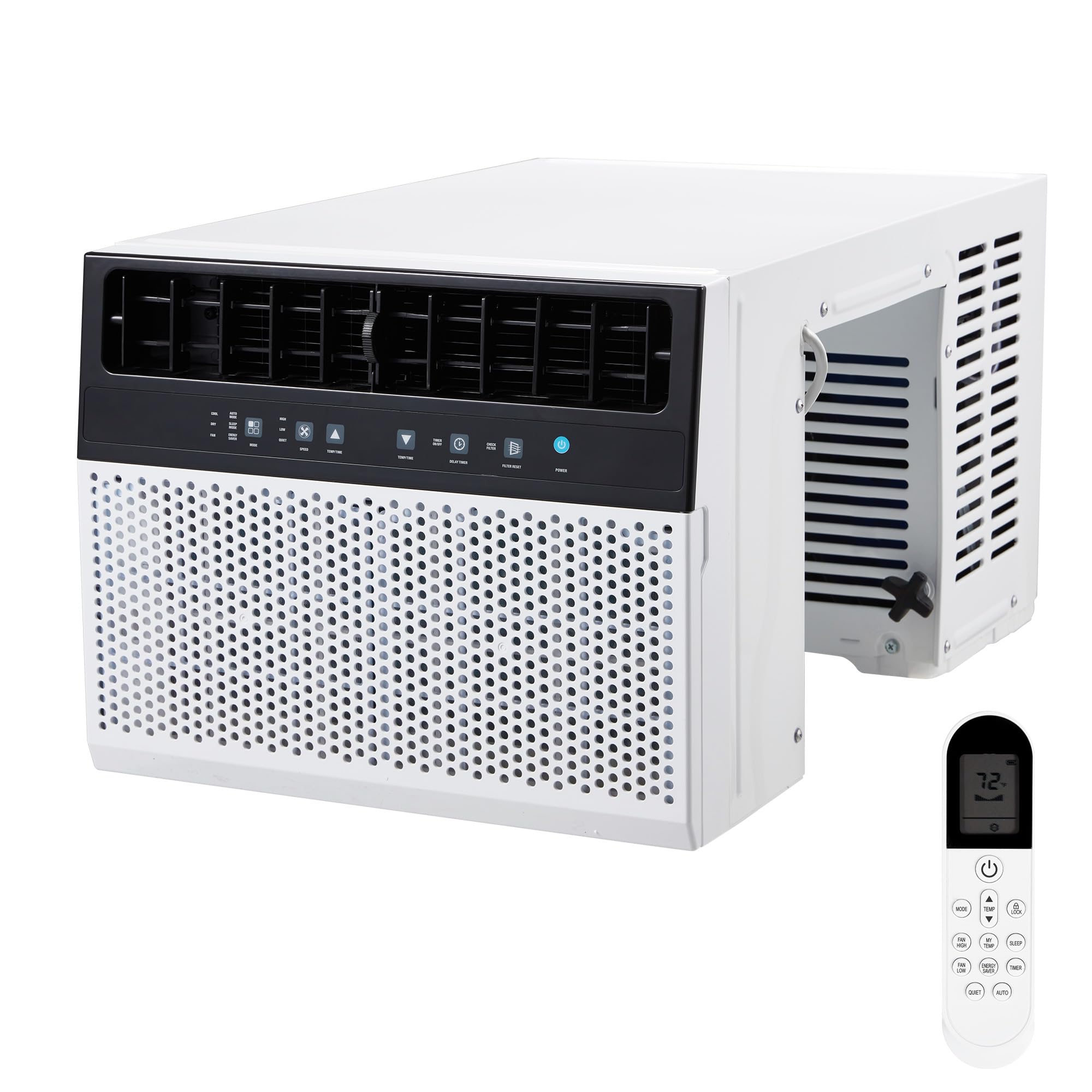 MESCXTY Portable Air Conditioner, 12,000 BTU, 3-Speed Airflow, with Remote Control and Timer, for Rooms up to 350 sq ft, Black