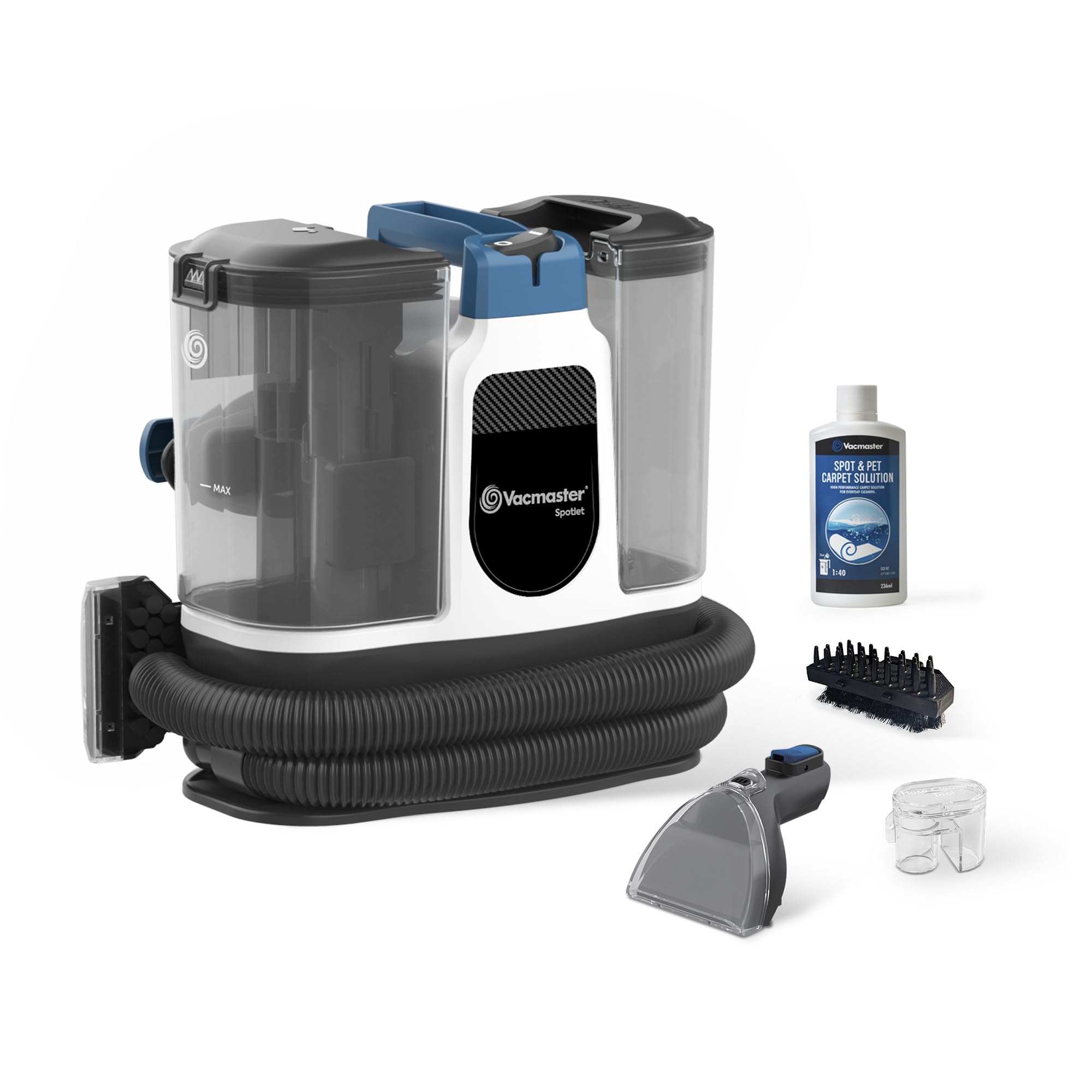 Vacmaster Carpet and Upholstery Cleaner Machine 500W | Spotlet pulisce come lavatessuti portatile teppeti divani e interni auto in profondità grazie alla sua potente aspirazione