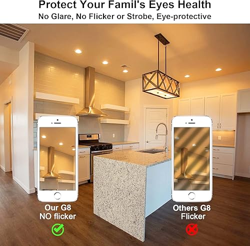 Miniatura 6 de Bombillas LED G8, 3 W equivalentes a bombilla halógena de 20 W-25 W, base bi-pin tipo T4 JCD, 120 V blanco cálido 3000K G8 bombillas para debajo del