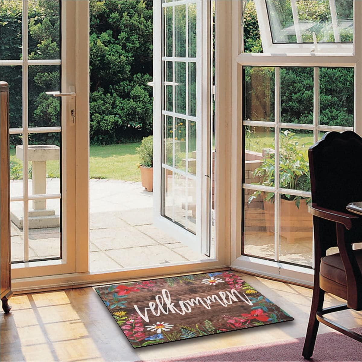 velkommen Entryway Rugs Indoor Non Slip Door Mat Indoor Front Door Rug, Rug for Entryway Indoor Mats for Front Door Entry Mats Indoor Home 30"X18"