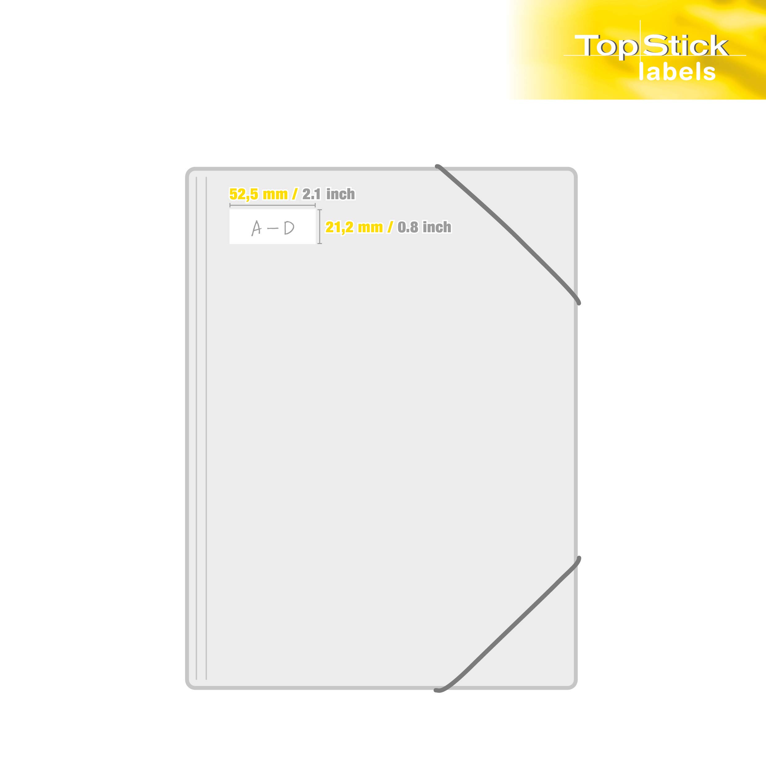 TopStick 8700 Universal Etiketten, 1000 Blatt, 52,5 x 21,2 mm, 56 pro A4 Bogen, 56000 Stück, selbstklebend, bedruckbar, matt, blanko Papier Klebeetiketten Aufkleber, weiß