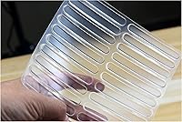 Vista 1 de Parachoques de goma autoadhesivo: 2.75 x 0.4 x 0.1 pulgadas (largo x ancho x alto), 20 unidades, parachoques suaves cortables para puerta