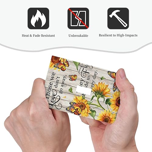 Miniatura 5 de Cotizaciones Mariposa Flor Girasol 1 Gang Luz Interruptor Placa Cubierta de Salida Decorativa Sola Palanca Placa de Pared Placa Eléctrica Placa