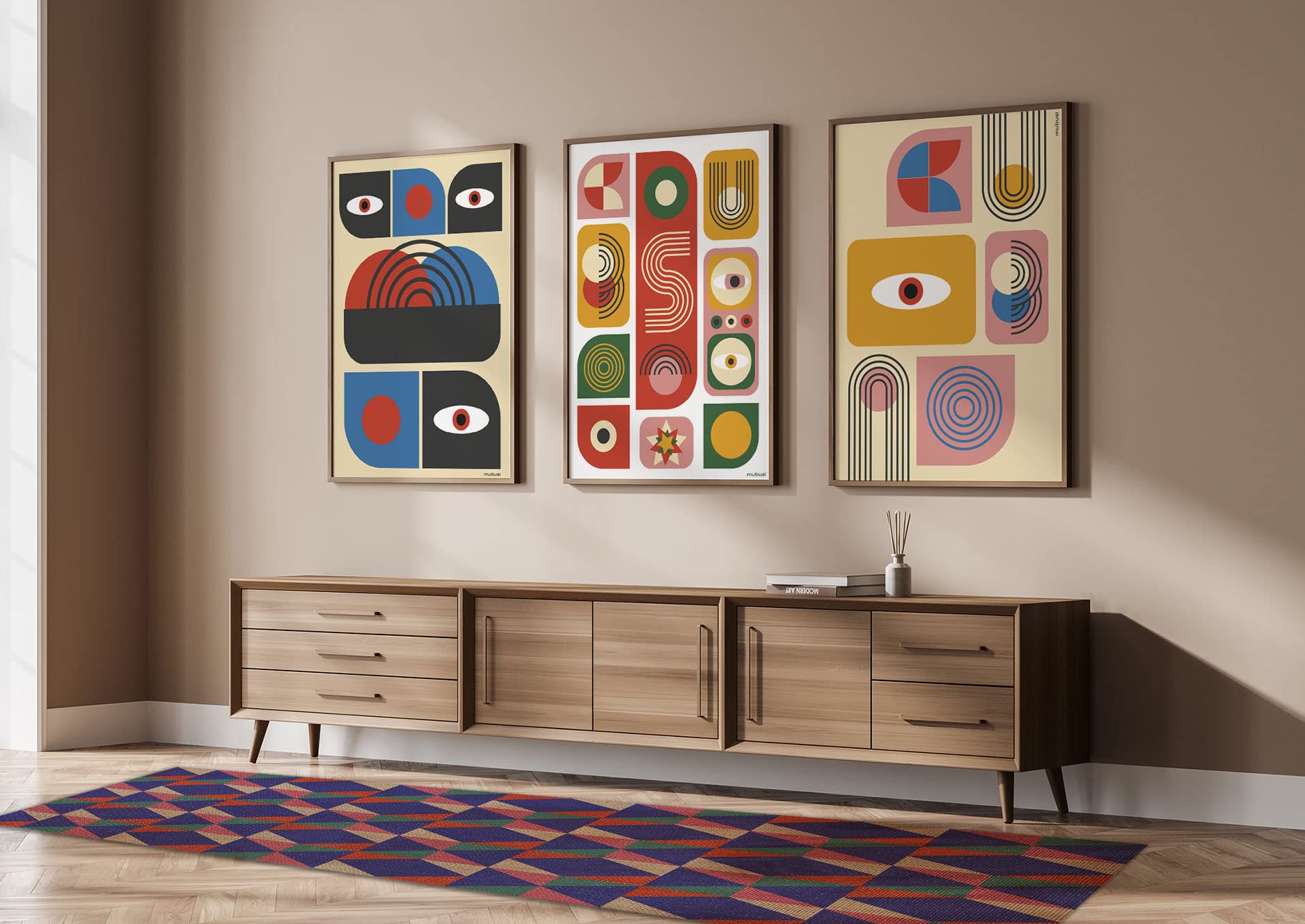 Tapis Vinyle du Sol Cuisine Salon - Différentes Tailles - (Picos 50x150 cm)