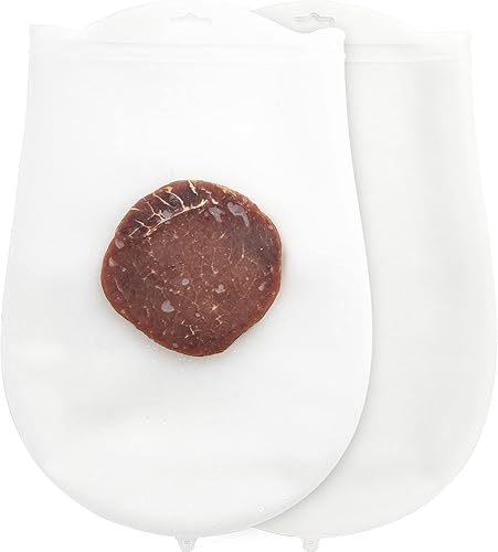 Bolsas reutilizables Sous Vide, 2 paquetes Bolsas de silicona resistentes a altas temperaturas de grado alimenticio, sin BPA para cocinar Sous