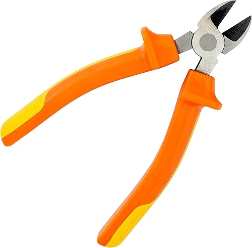 Miniatura 15 de Ullman Juego de 3 alicates aislados para electricistas y contratistas, incluye alicates de corte lateral de 8 pulgadas, 7 pulgadas de nariz larga