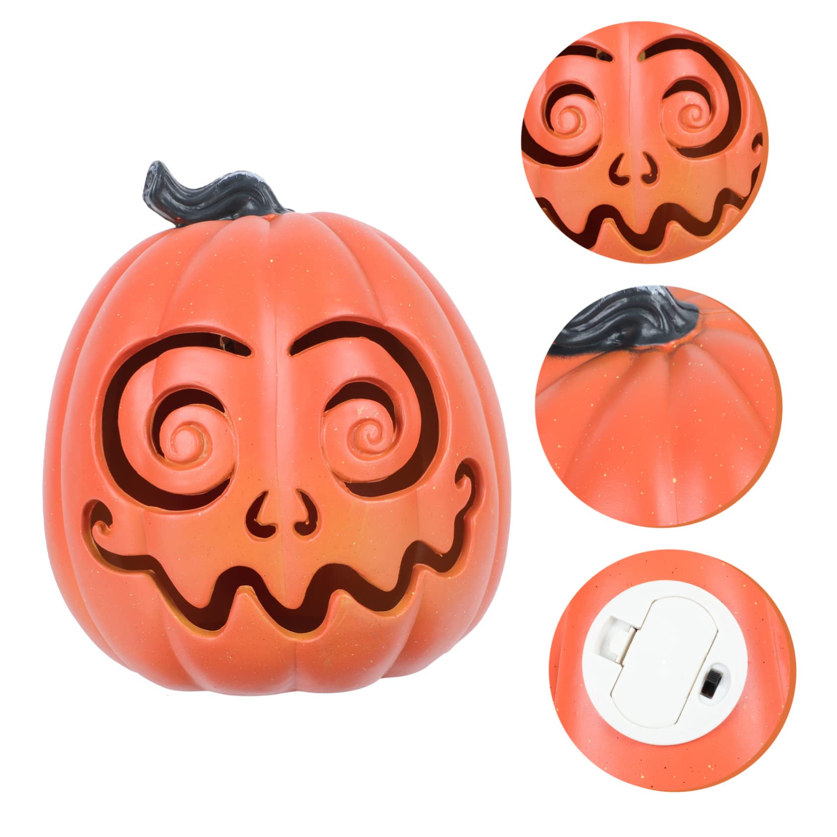 DOITOOL Kürbislaterne Halloween Deko Licht 20Cm Umweltfreundliche Led Leuchte Für Party Bar Restaurant Und Zuhause Perfekte Beleuchtung Für Halloween Atmosphäre