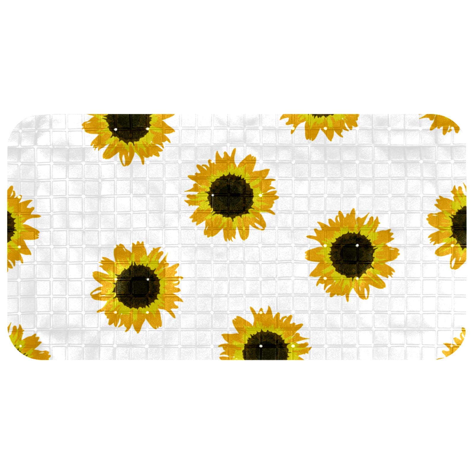 Tapis de bain pour bébés antidérapant douche enfants Bennigiry jaune 35x67 cm