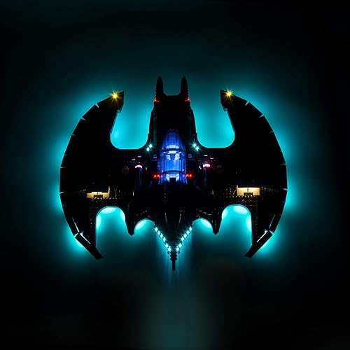 Miniatura 8 de T-Club Kit de luces LED RC para Lego Batwing 1989 76161, kit de iluminación compatible con Lego 76161 (no incluye juego de Lego) (con control remoto)