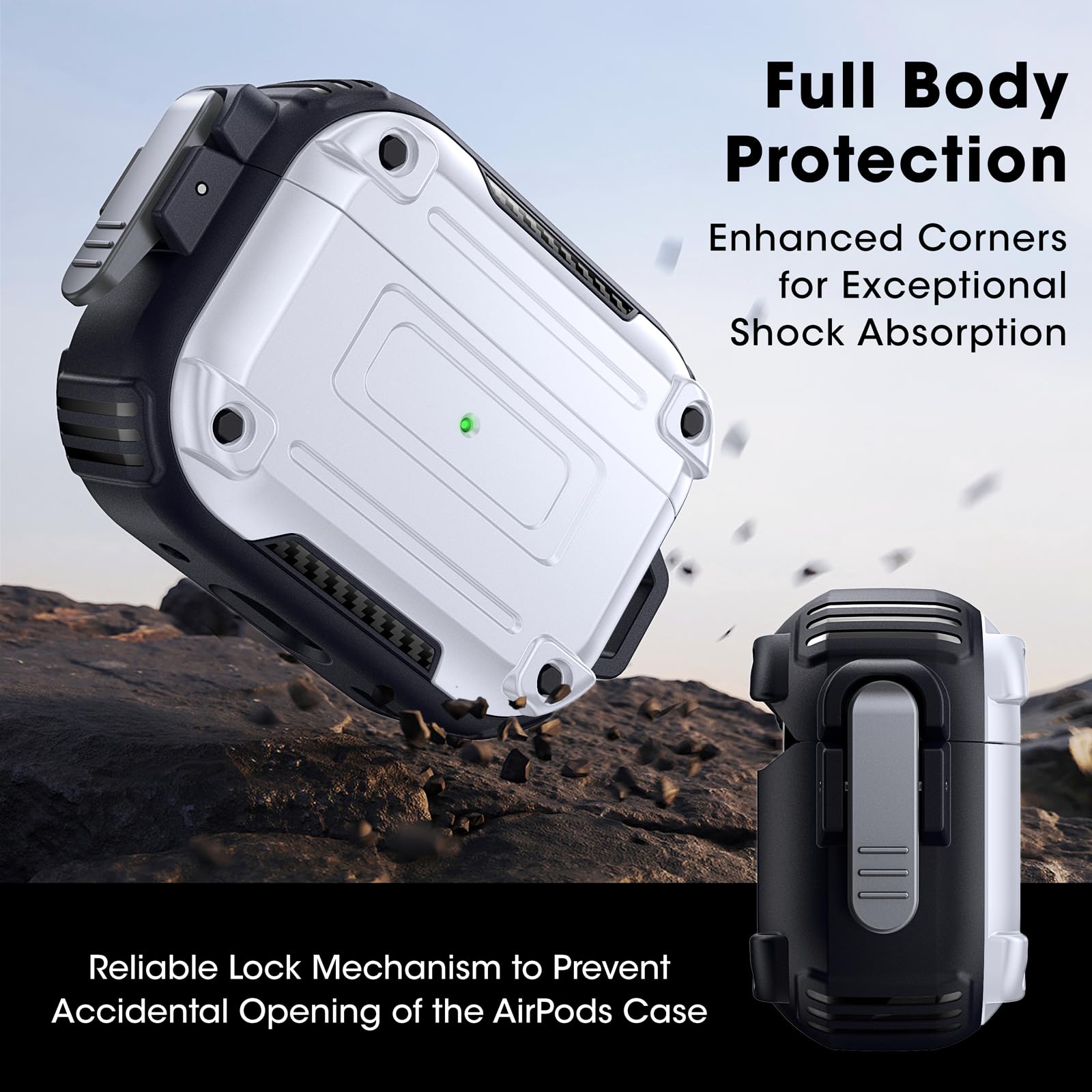 Amazon | DASFOND Airpods Pro ケース エアーポッズプロ 保護