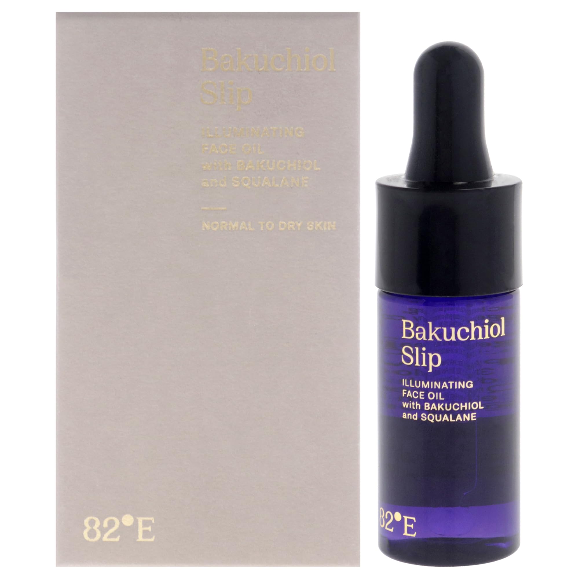 Bakuchiol Slip illuminating Face Oil Mini by 82E for Women - 0.5 oz Oil, Cranberry, 15 ml (Pack of 1)