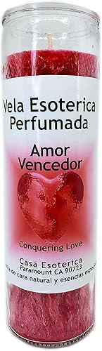 Vela de amor conquistadora (Amor Vencedor)-hechizo de magia espiritual Vela de cera de palma esotérica