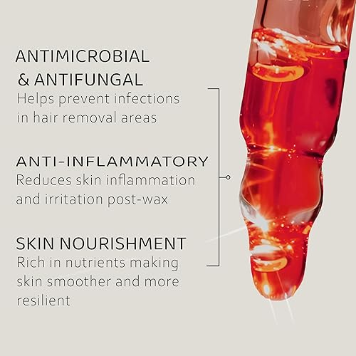 Miniatura 4 de Rojo sedoso de Hadirose  Aceite de Saad rojo 100% puro (Cyperus Rotundus Egipcio) Concentrado  Depilación orgánica totalmente natural  Previene el