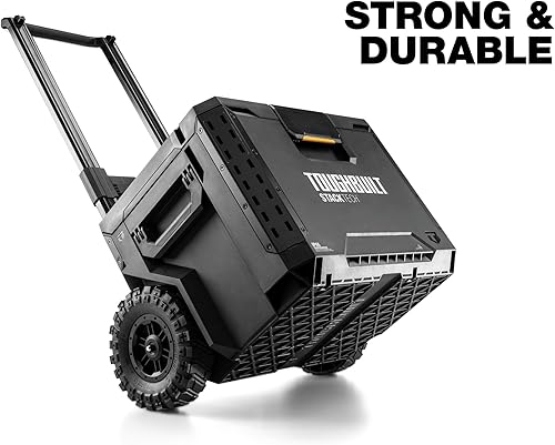 Miniatura 8 de ToughBuilt StackTech - Caja de herramientas rodante, organizador de herramientas portátil de alta resistencia, capacidad de 250 libras, sistema de