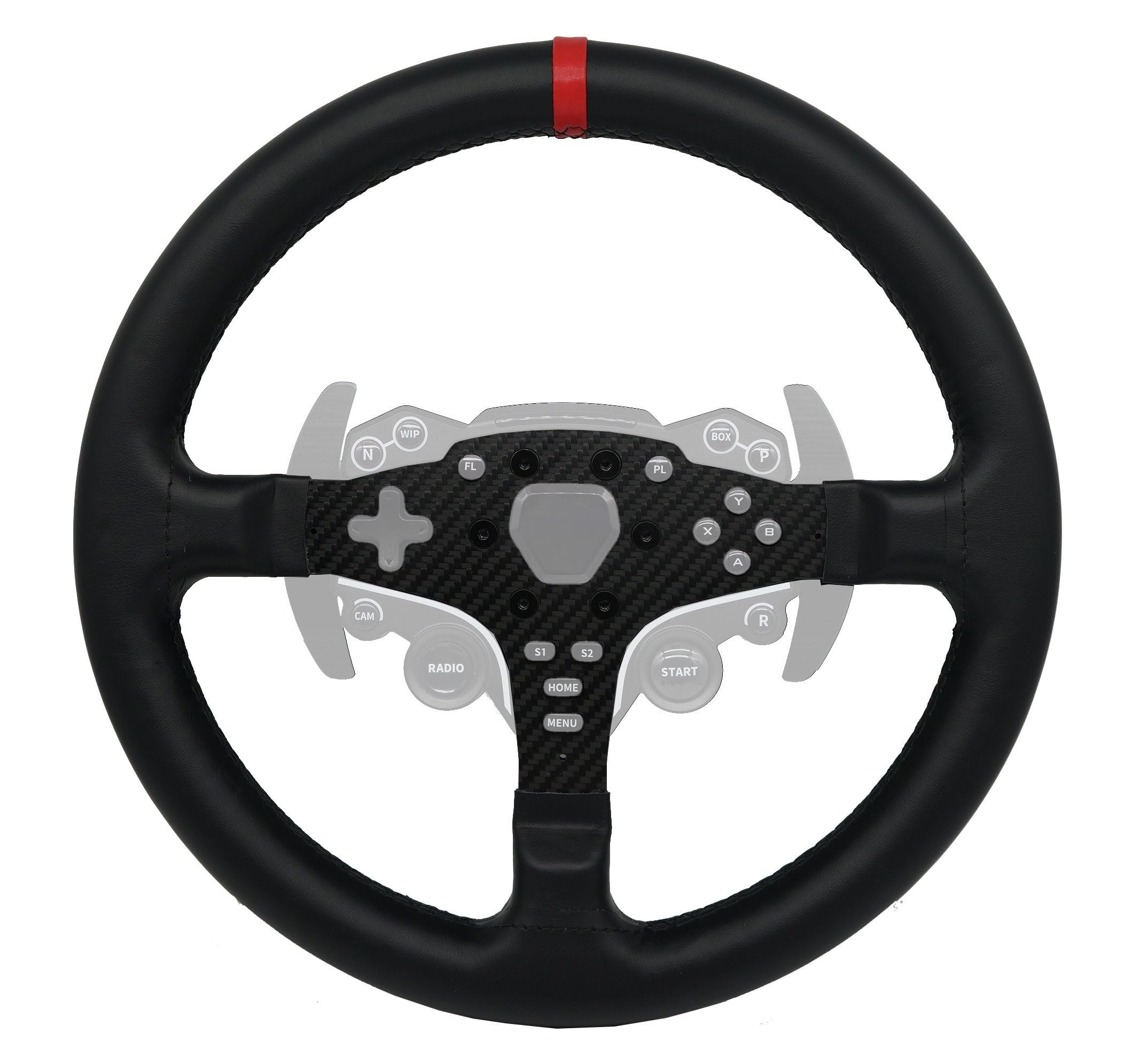 SIMPUSH MOZA R5/R3レーシングゲームステアリングホイール MOD Amazon.com: SIMPUSH 13-Inch (33cm) Carbon Fiber Steering Wheel MOD
