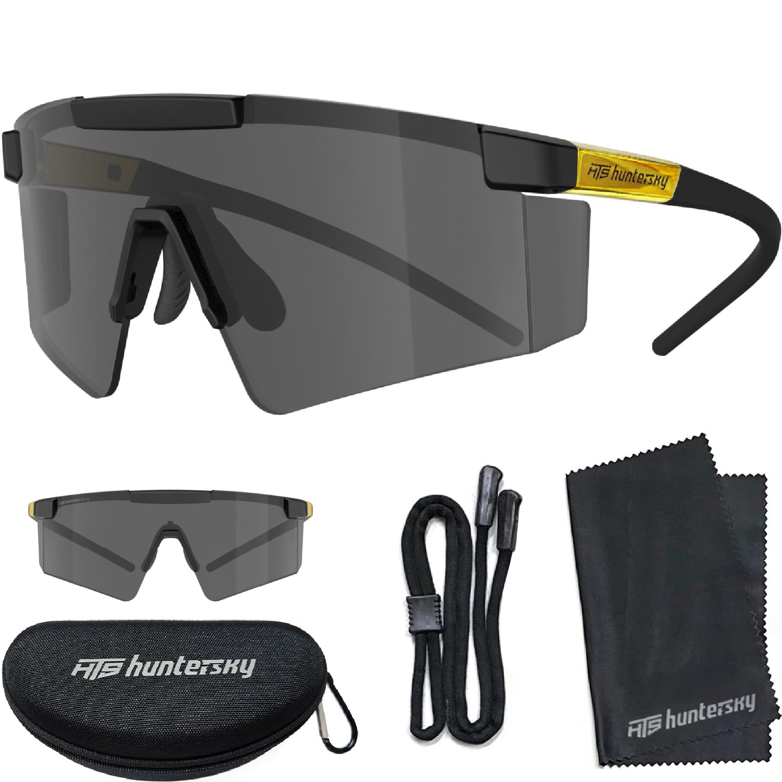 HTS HUNTERSKY Huntersky Z87 UV400 - Gafas de sol para hombre y mujer, para correr, ciclismo, béisbol, deportes al aire libre