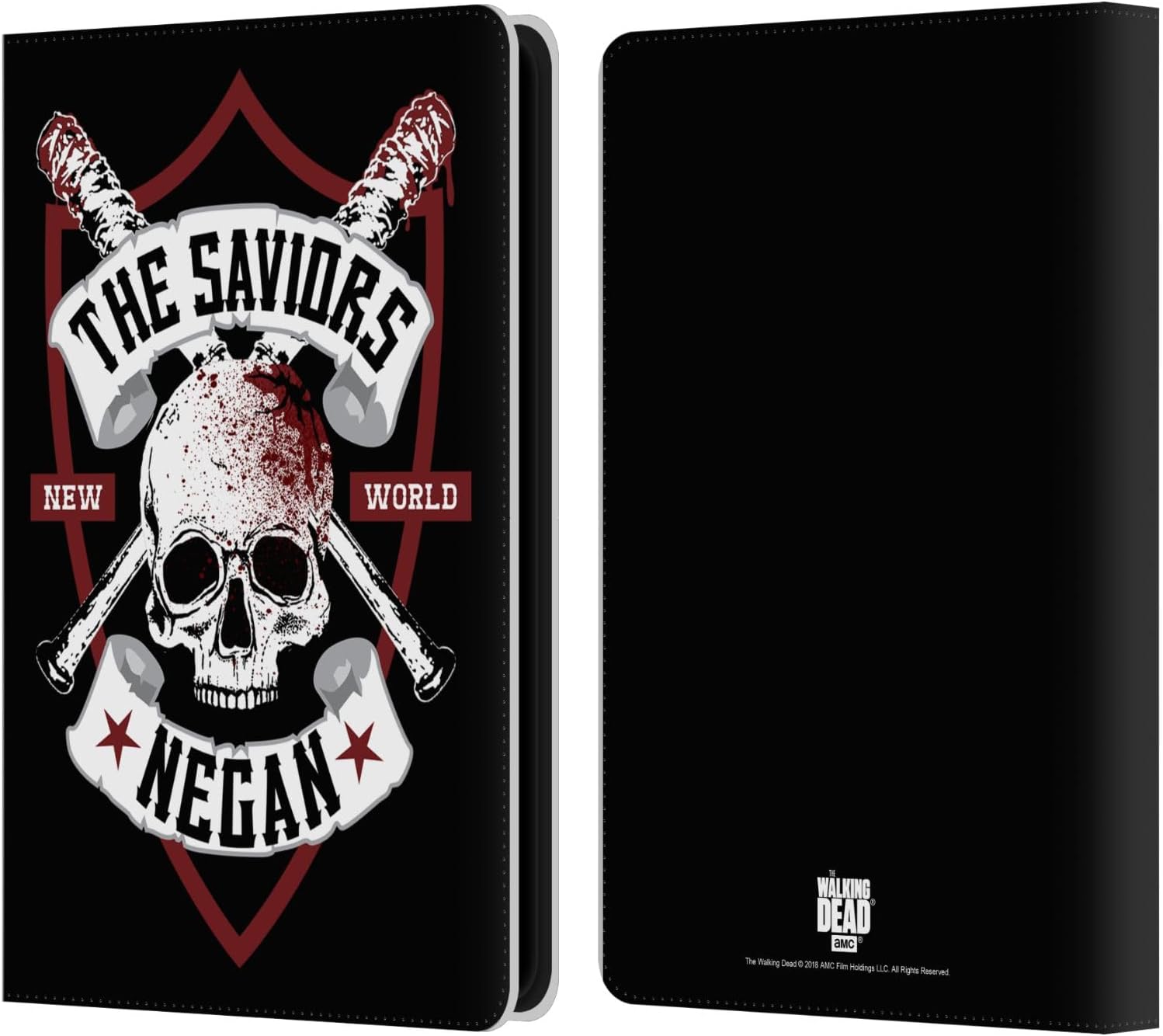 Head Case Designs Officially Licensed AMC The Walking Dead Lucille Negan Biker Art Leather Wallet Case Compatible with Kindle Paperwhite 5 (2021)