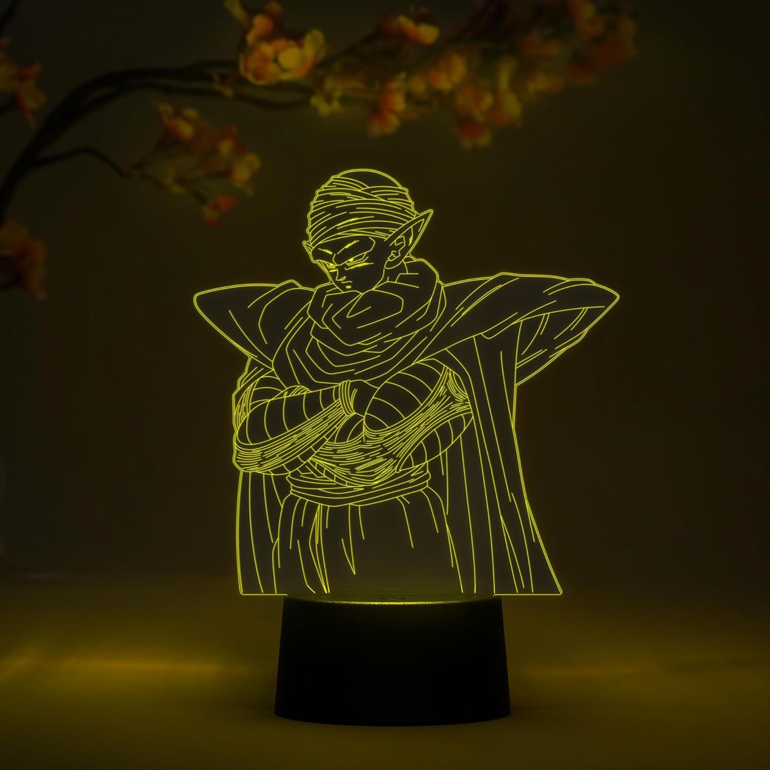 Otaku Lamps Piccolo Dragon Ball Super – Anime Lamp Figure Night Light, 16 Color RGB LED – Remote, 3D Anime Room Décor Gift for Otaku