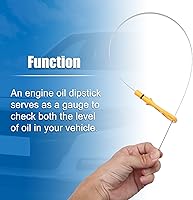 Vista 4 de X AUTOHAUX Indicador de nivel de aceite del motor de coche para Hyundai Sonata 2006-2010 para Hyundai Azera 2006-2012 No.26611-3C100 Amarillo