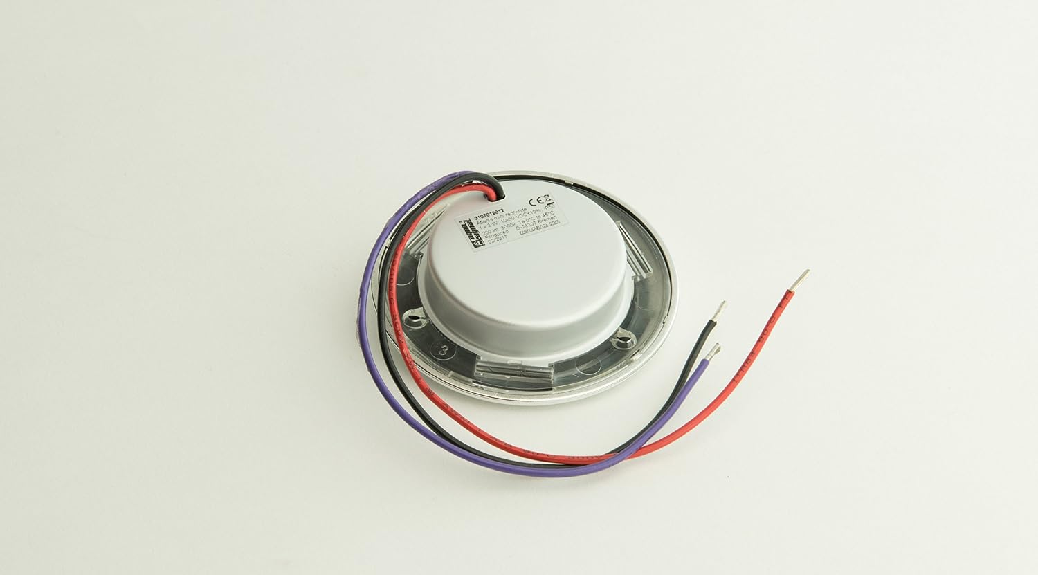 Aqua Signal 16625-7 Atlanta 3.34" Mini Round Interior LED Directional Light - Red/White with Chrome Housing