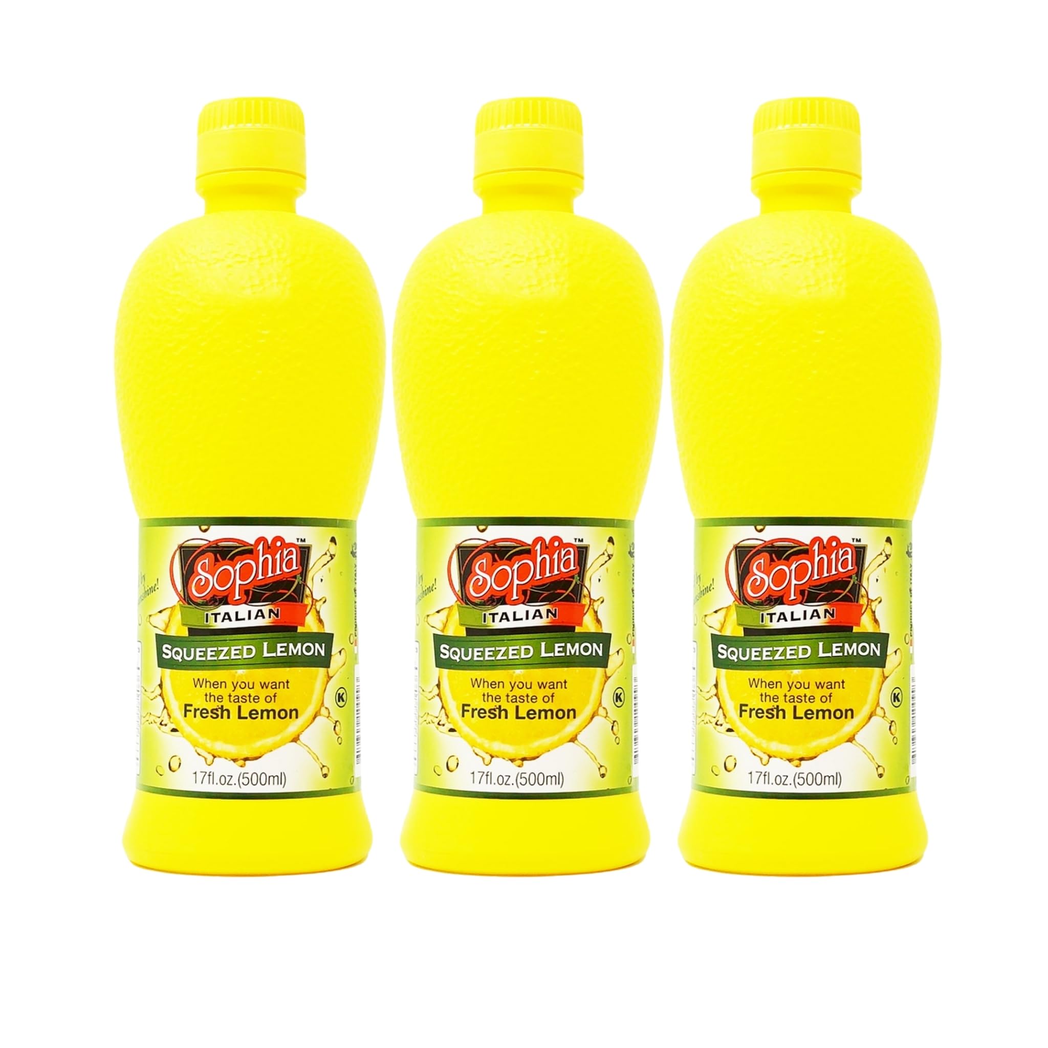 Amazon.com : Sophia Italian Lemon Juice from Sicily - 17oz (3-pack