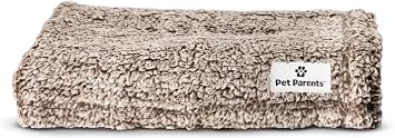 Pet Parents Premium Pet Blanket - Water Resistant, Perfect for Crates, Calming, Large, Medium, Small Dogs & Puppies - Color Chocolate, Size 24x32