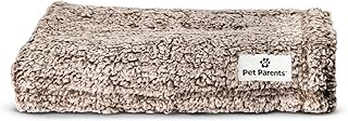 Pet Parents Premium Pet Blanket, Water Resistant Dog Blanket & Cat Blanket, Perfect for Crates, Calming, Large, Medium, Small Dogs, & Puppy Blanket Color: Chocolate Size: 50x60
