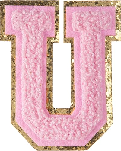 Miniatura 80 de 4 parches de letras de felpilla blanca, parches termo-adhesivas de 2.2", parches de letras de felpilla para ropa (M)