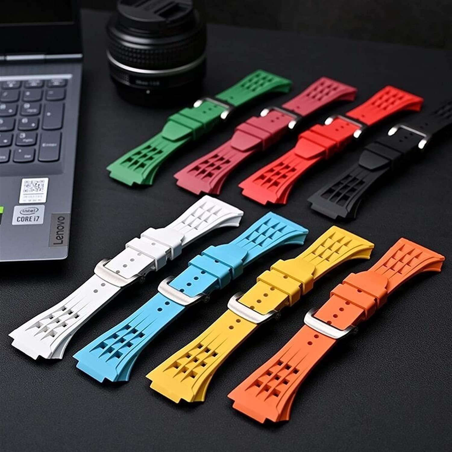 Przezroczyste etui do zegarka PC, silikonowy pasek do zegarka i klamra, zestaw modów, do Apple Watch Ultra 49 mm, wytrzymałe etui na zegarek i paski, do IWatch 8 7 45 mm 44 mm zamiennik