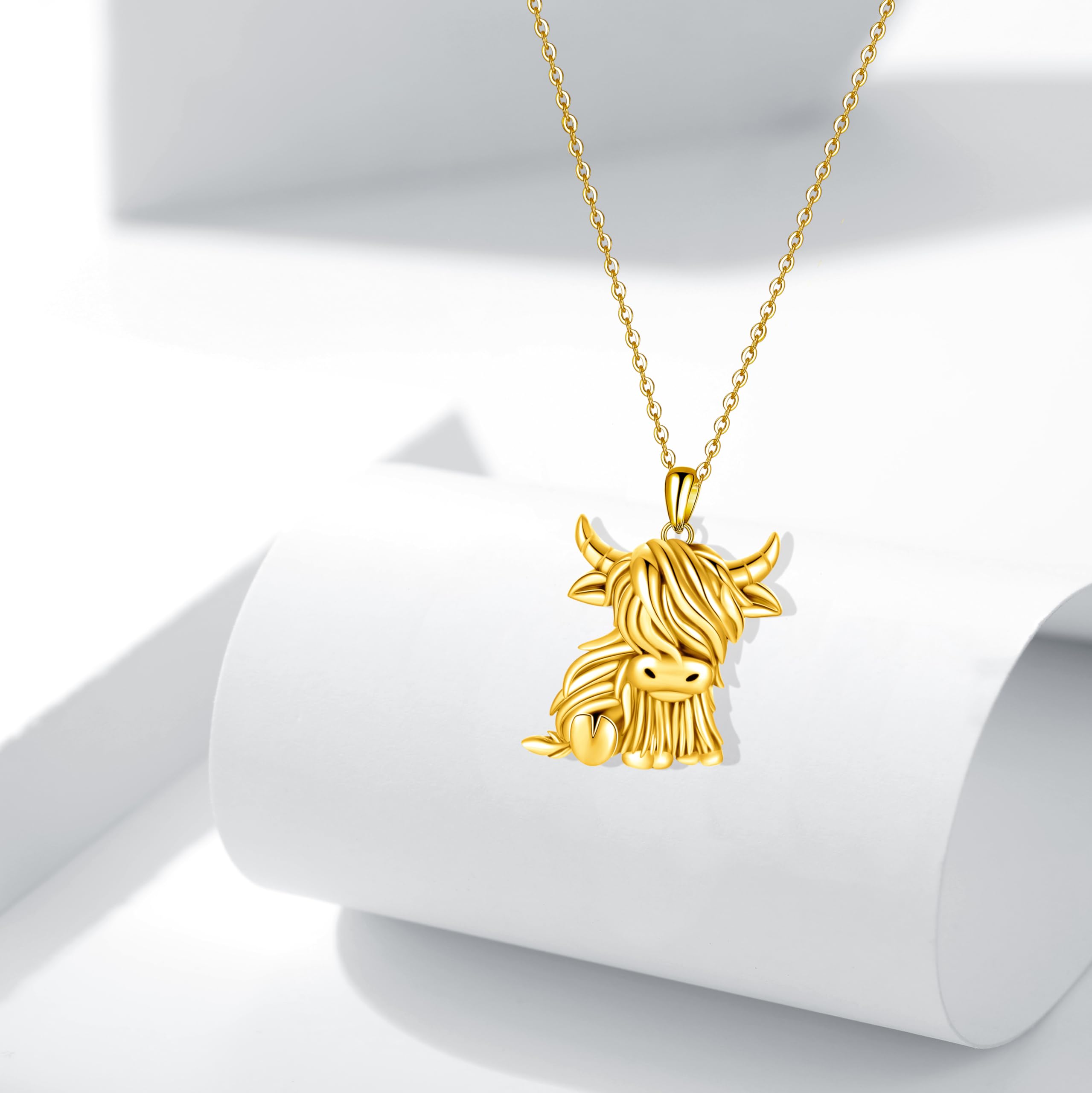 Kuh Kette für Damen 925 Sterling Silber Kuh Anhänger Halskette Kuh Schmuck Geschenke für Mädchen