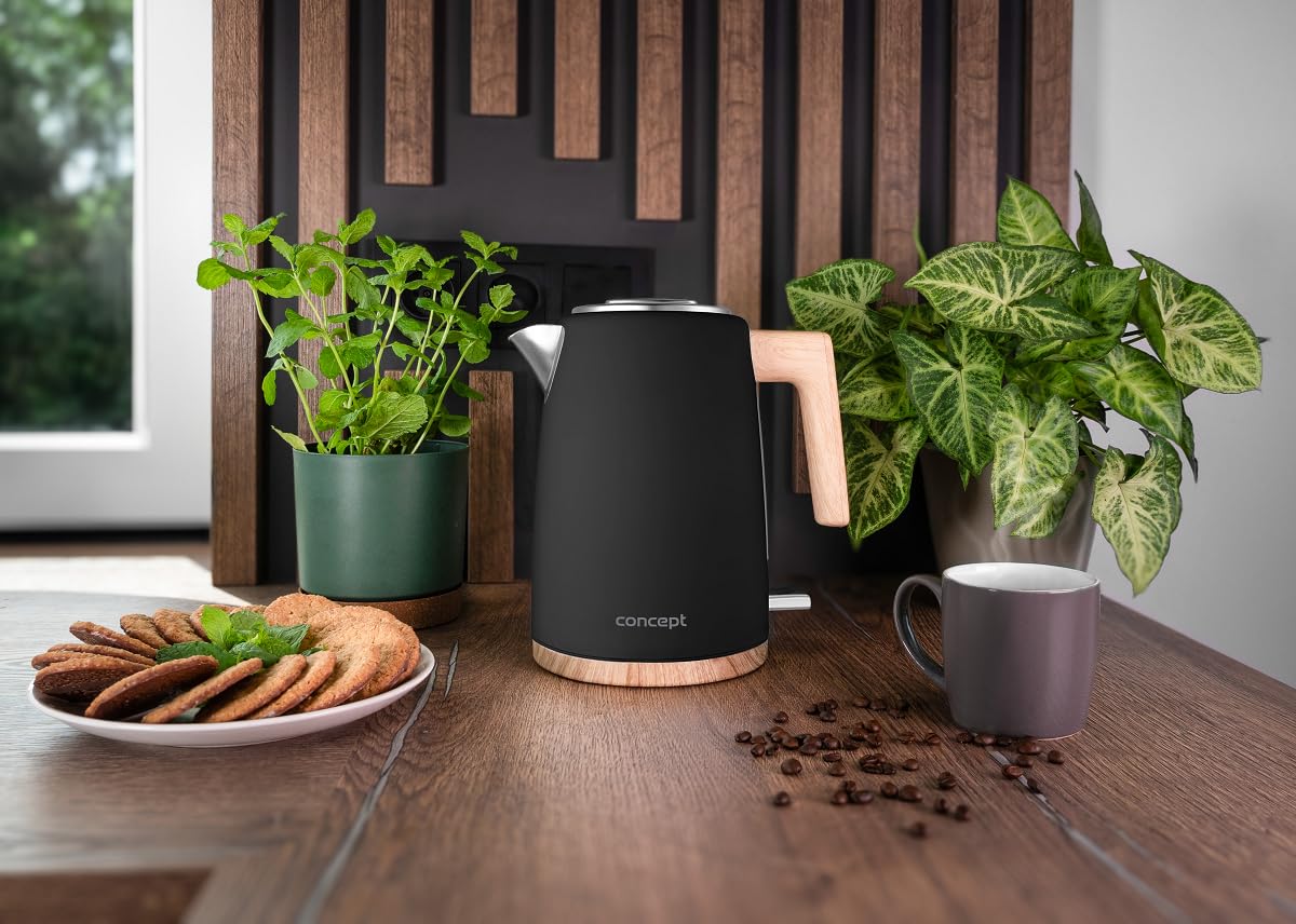 Concept RK3316 bouilloire électrique en acier inoxydable 1,7 l noir