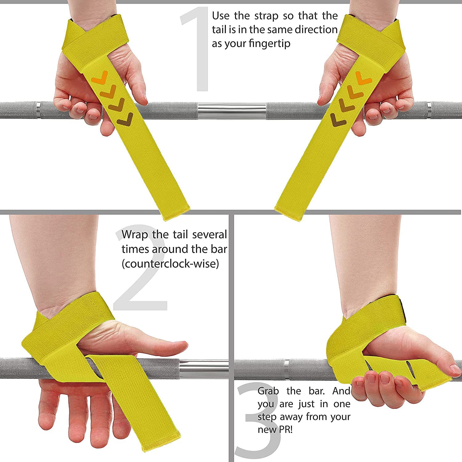 WARM BODY COLD MIND Lasso Podnoszenie Pasków na Nadgarstek do Podnoszenia Ciężarów - Lifting Wrist Straps with Neopren for Weightlifting, Crossfit, Deadlift, Wytrzymałe Bawełniane Opaski na Nadgarstek