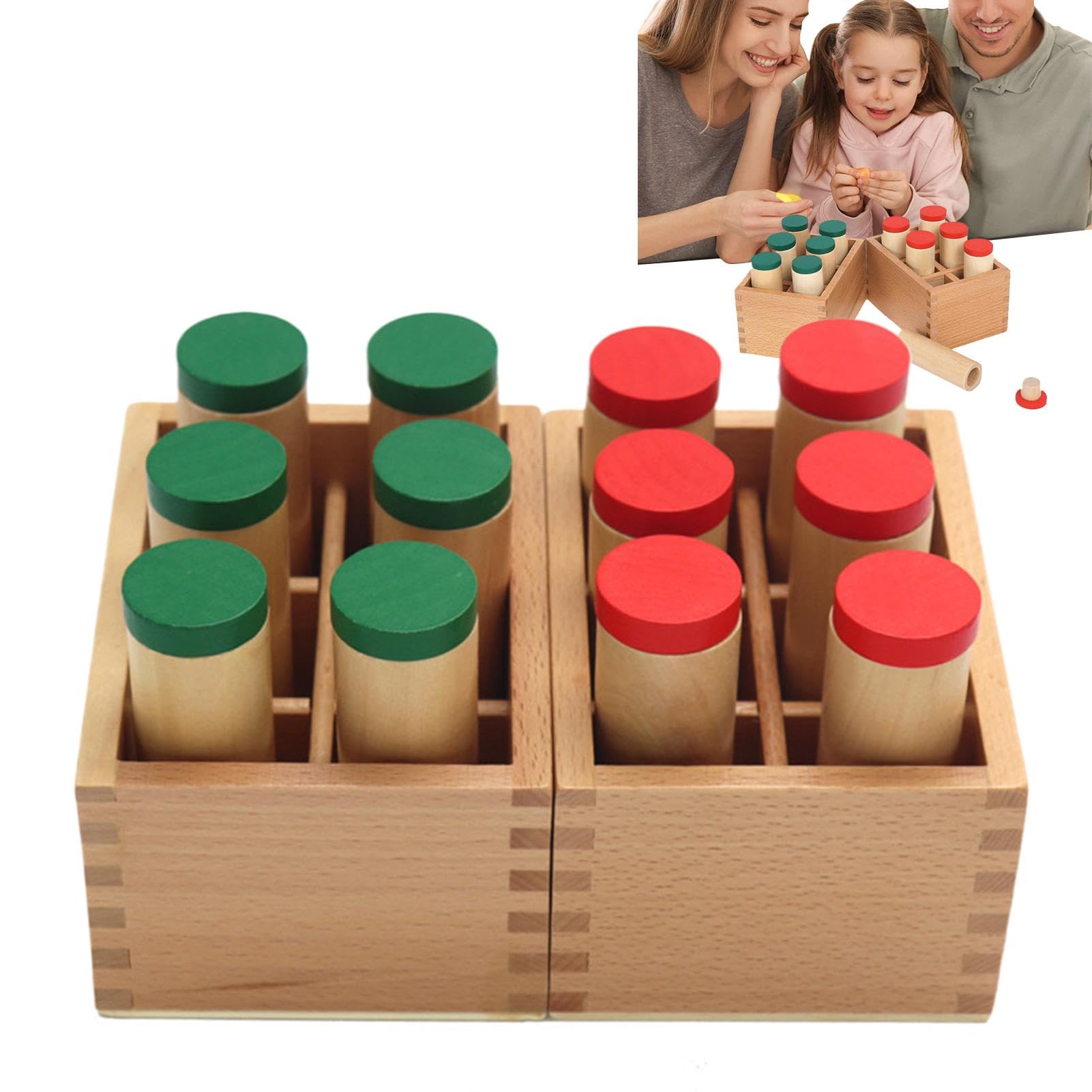 Cilindri sonori per bambini,Cilindri sonori | Giocattolo uditivo dei cilindri sonori - Giocattoli educativi per cilindri sonori per bambini, scatole sonore per bottiglie sonore per bambini piccoli