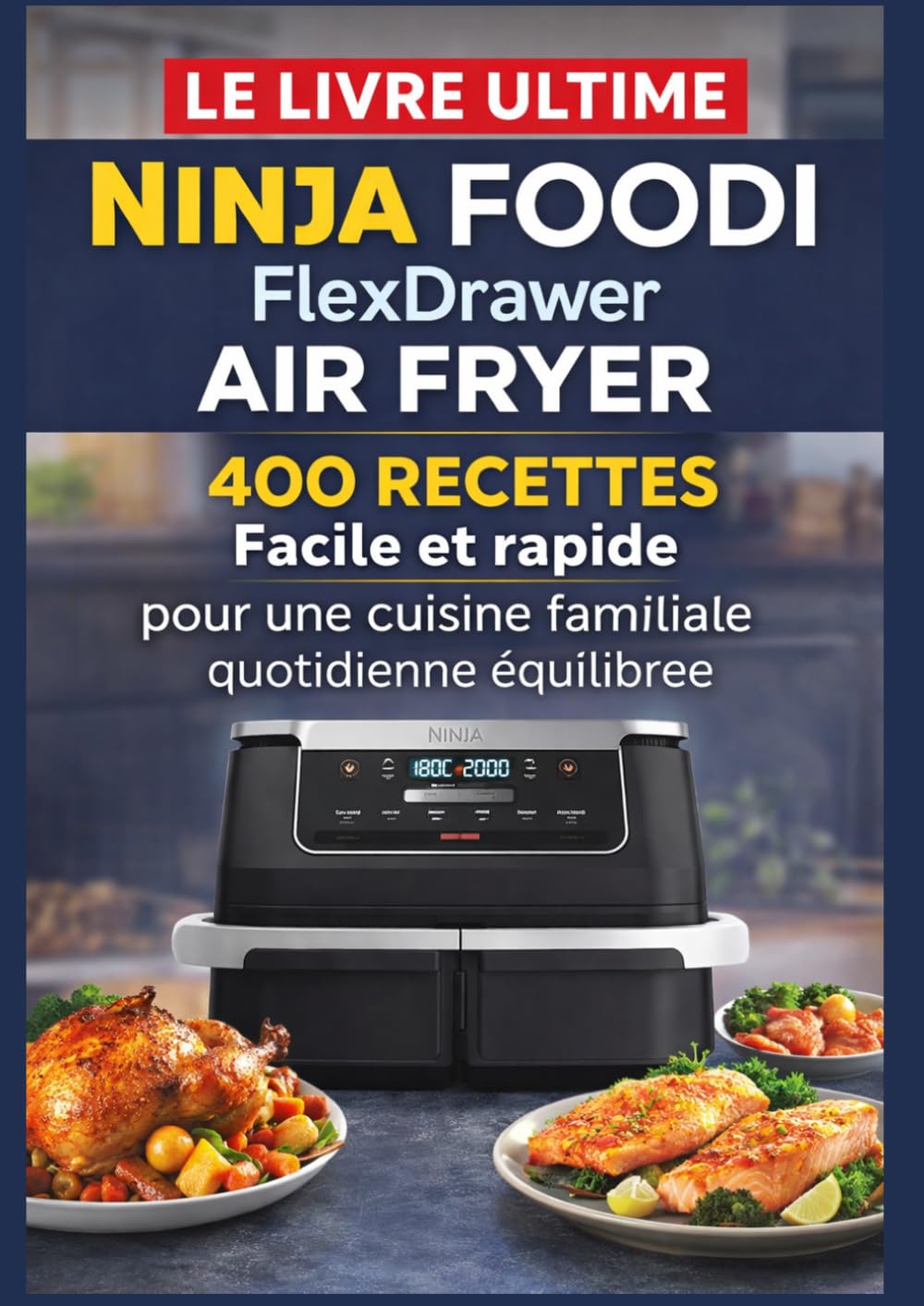 Le Livre Ultime Ninja Foodi FlexDrawer Air Fryer 400 RECETTES Facile et rapide pour une cuisine familiale quotidienne équilibrée