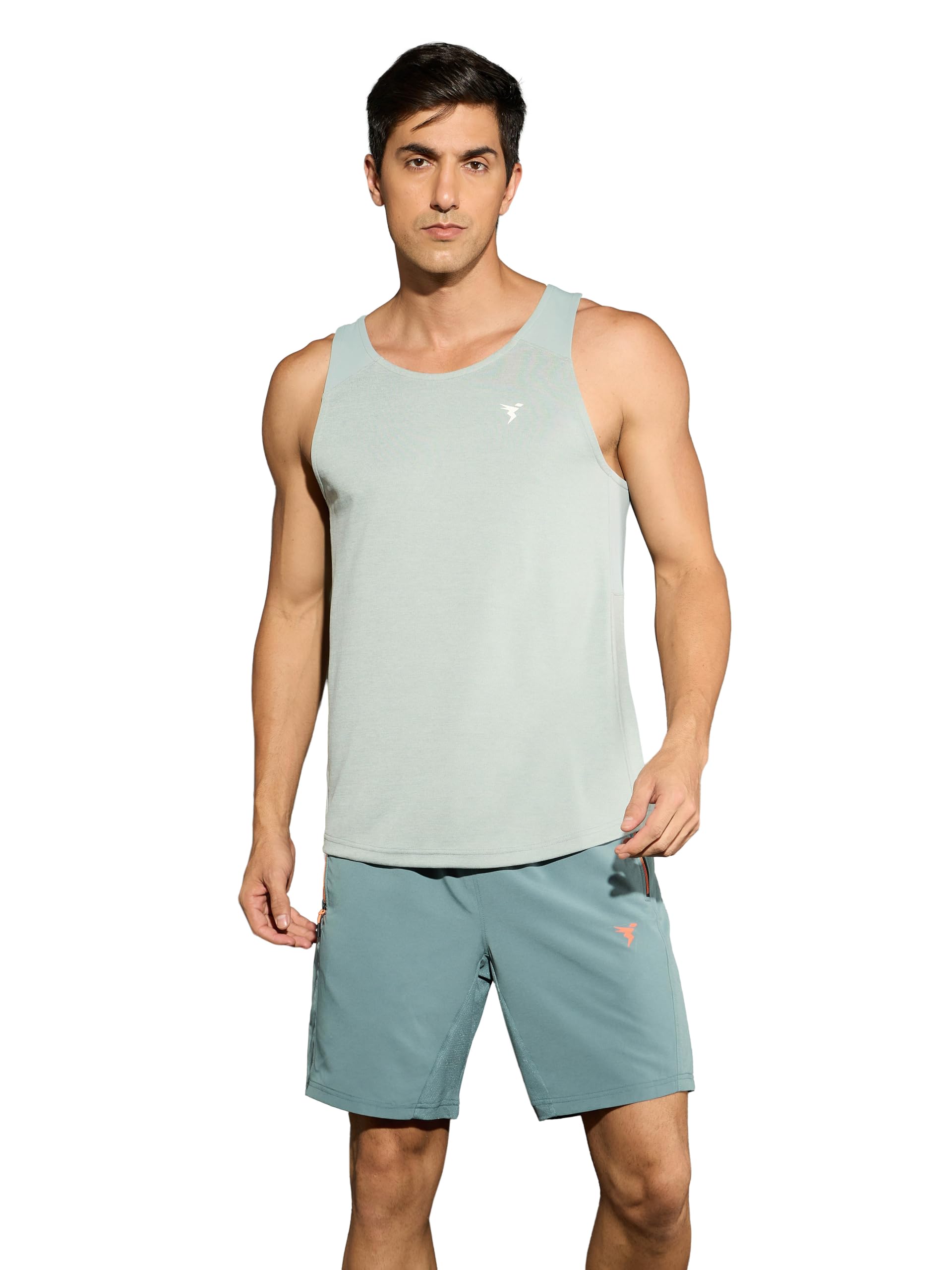 technosport Men's Slim Fit Self-Design Scoop Neck Vest, Antimicrobial, Doublecool for Workout, Sports & Gym - Pack of 2-picture-12