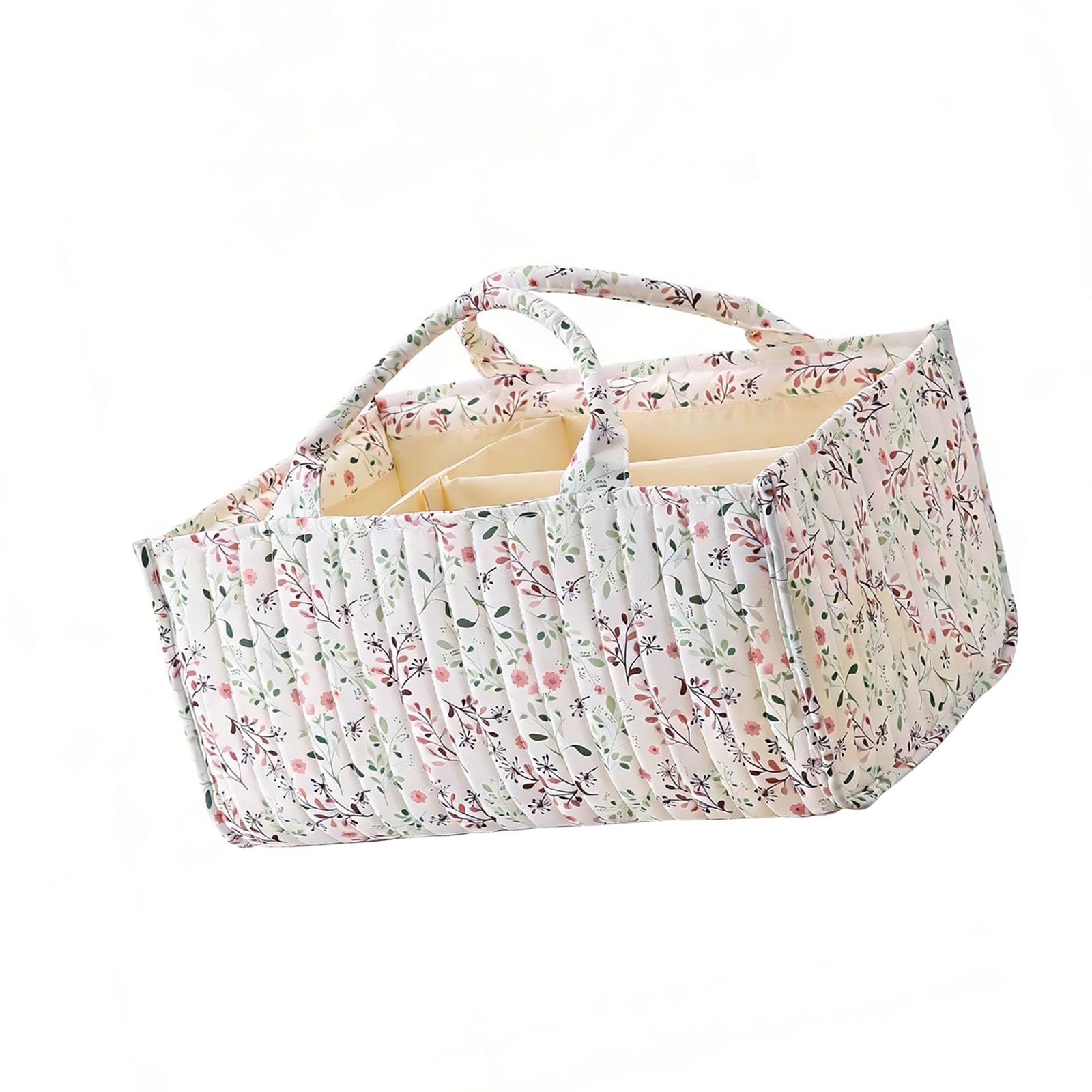 APGLSXY Multipurpose Nursery Storage Basket Quilted Construction with Wear Resistant Outer Layer Baby Quilted Diaper Basket Organizers