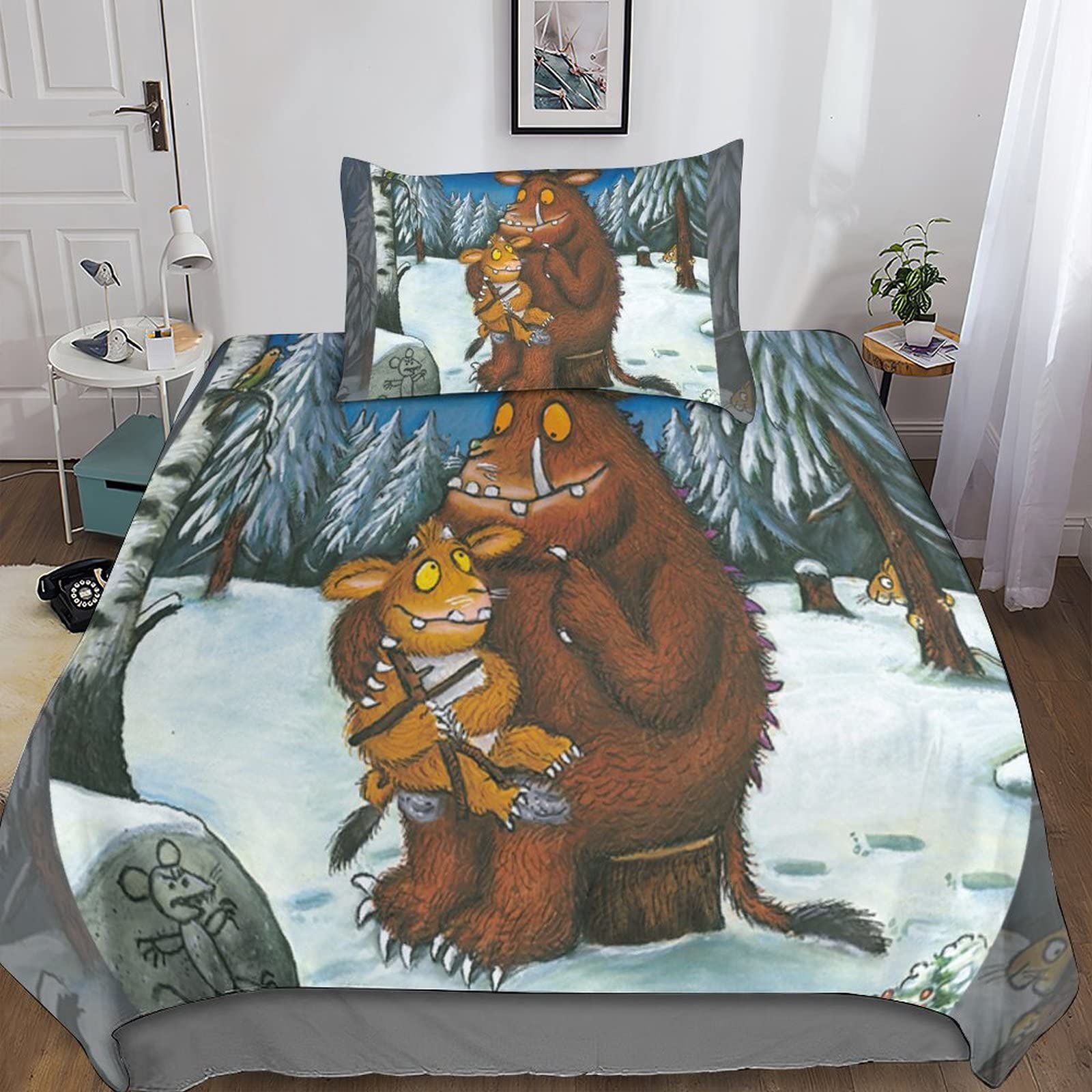 Gruffalo Bettdecke Set 3D-gedruckte Anime Bettwäsc Produktbild-Vorschau 7