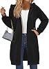Hoodie con Cremallera Mujer Zeagoo Manga Larga, Sudadera Túnica Oversized Forro Polar Casual Chaqueta Otoño 2026 con Bolsillo, Certificado Global Recycled Standard 2
