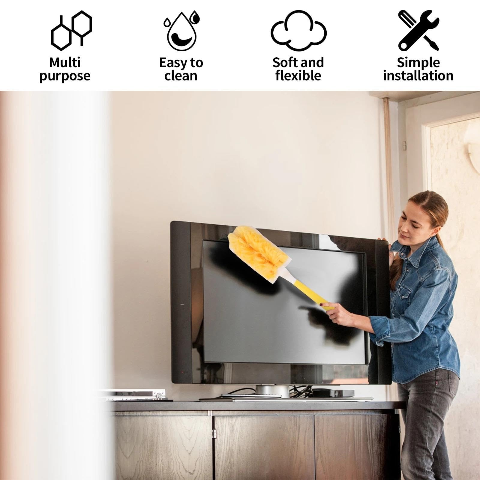 Plumero para Ventiladores De Techo Plumero electrostático de Doble Cara