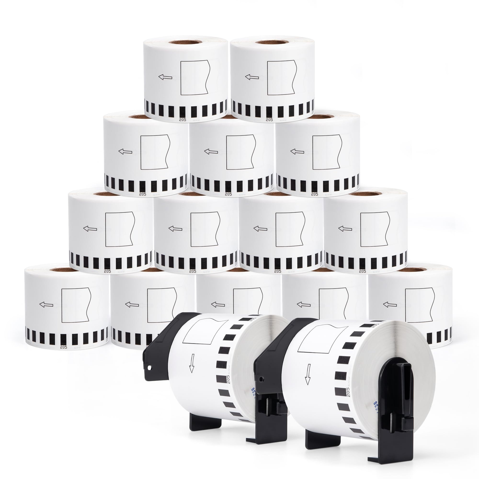 16 Roll Compatible with Brother DK-2205 Continuous Length Label 2.4" X 100'