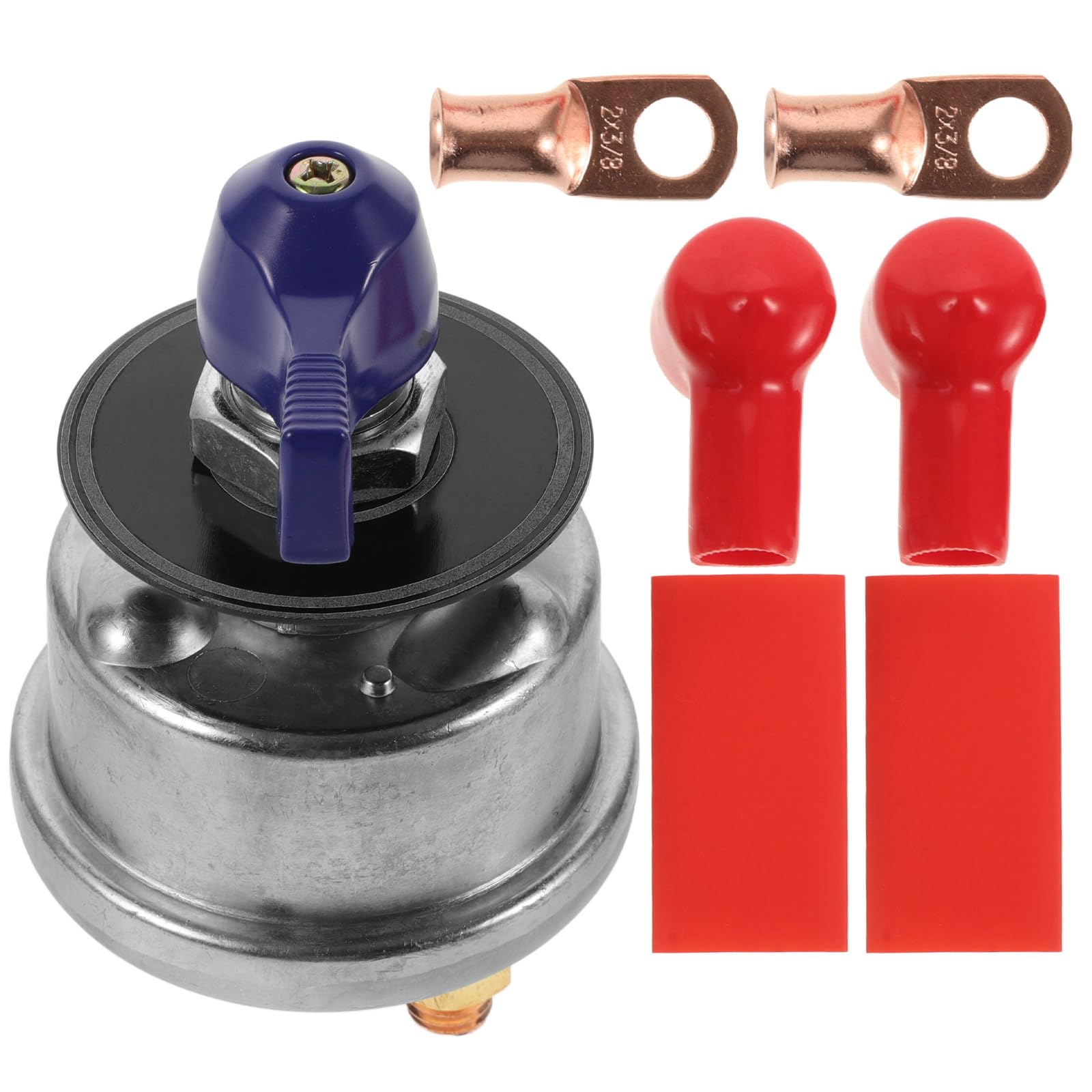 Interruptor Principal de Batería para Camper y Remolque de Cobre Plata
