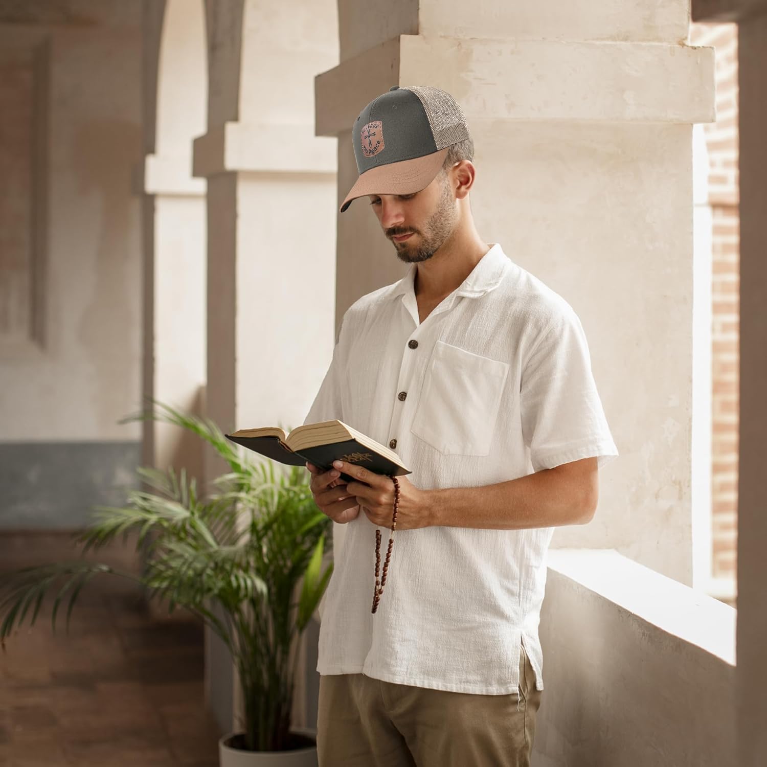 Christian Hats for Men & WomenJesus Cross HatChristianReligious GiftsforVarious Festivals&BirthdaysFaith Baseball/Trucker Cap - Image 7