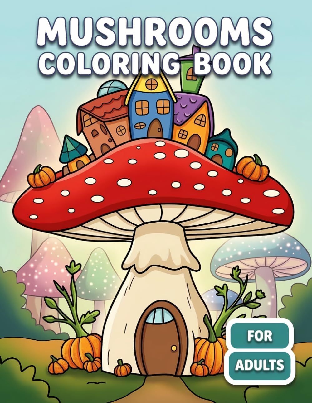 Mushrooms Coloring Book: A Delightful Collection Of Whimsical Nature-Inspired Illustrations For Calm, Joy, And Imaginative Escape