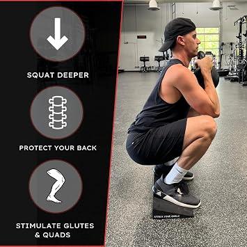 Wolf Squat Wedge Block: Light, Sturdy Heel Lift for Deep Squats & Mobility