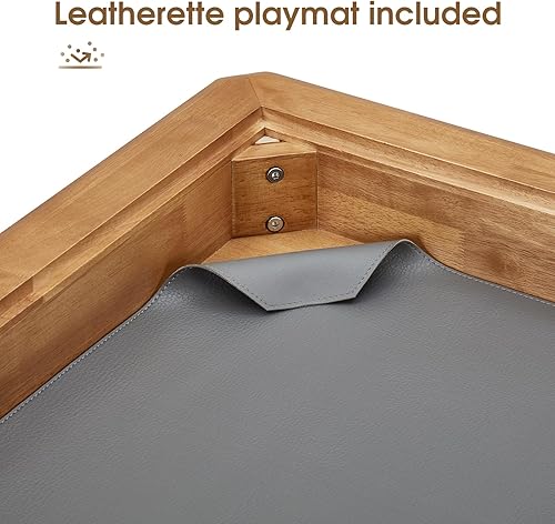 Miniatura 5 de Mesa auxiliar de juego de mesa con parte superior extraíble, asientos para 4 jugadores con área de juego de 3 pies - 7 pulgadas x 2 pies 9 pulgadas,