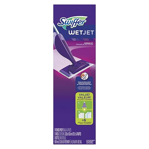 Swiffer, PGC92811, WetJet Mopping Kit, 1 Kit, Purple